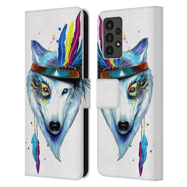 Pixie Cold Animals Warrior Leather Book Wallet Case Cover For Samsung Galaxy A13 (2022)