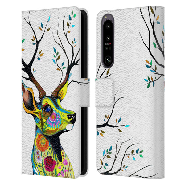 Pixie Cold Animals King Of The Forest Leather Book Wallet Case Cover For Sony Xperia 1 IV