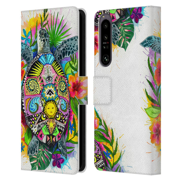 Pixie Cold Animals Turtle Life Leather Book Wallet Case Cover For Sony Xperia 1 IV