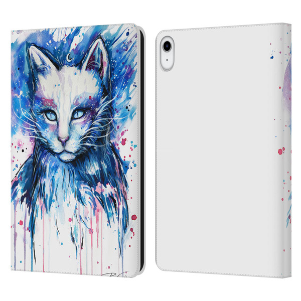 Pixie Cold Cats Space Leather Book Wallet Case Cover For Apple iPad 10.9 2022/2025