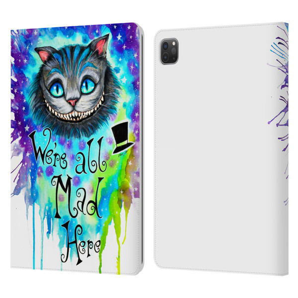 Pixie Cold Cats We Are All Mad Here Leather Book Wallet Case Cover For Apple iPad Pro 11 2020 / 2021 / 2022