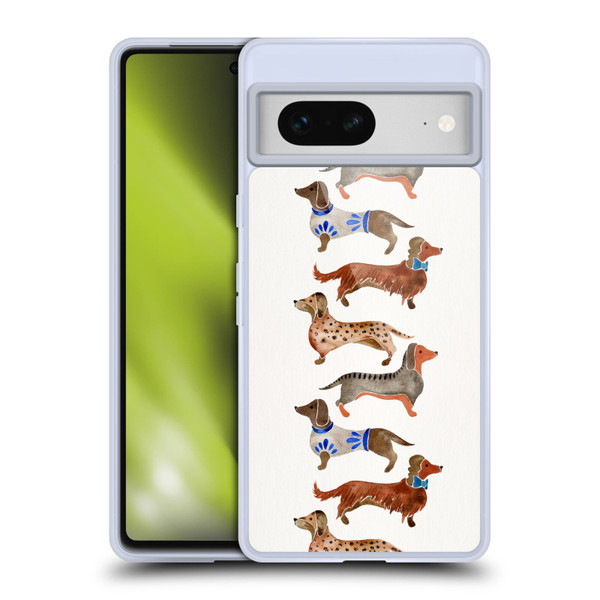 Cat Coquillette Animals Dachshunds Soft Gel Case for Google Pixel 7