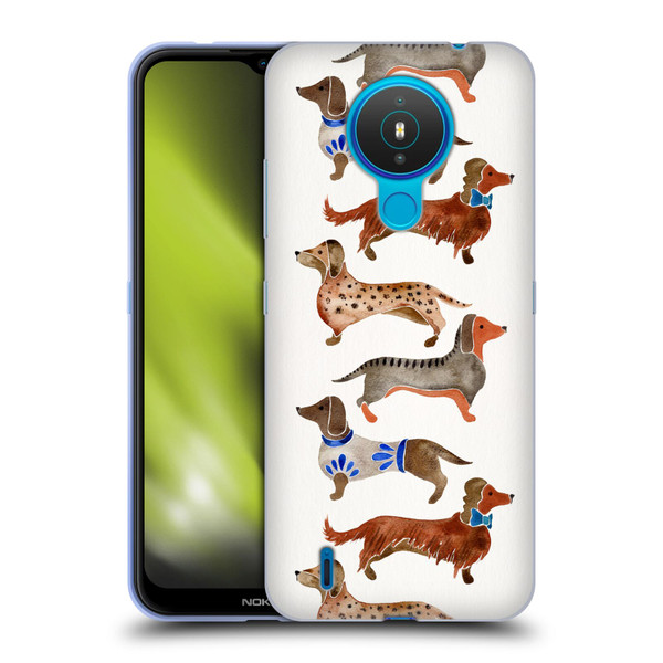 Cat Coquillette Animals Dachshunds Soft Gel Case for Nokia 1.4