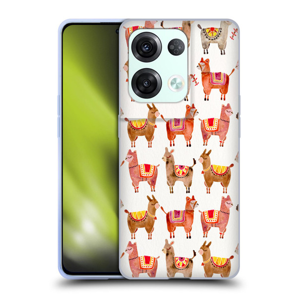 Cat Coquillette Animals Alpacas Soft Gel Case for OPPO Reno8 Pro
