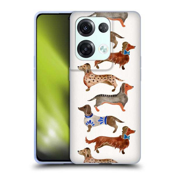 Cat Coquillette Animals Dachshunds Soft Gel Case for OPPO Reno8 Pro