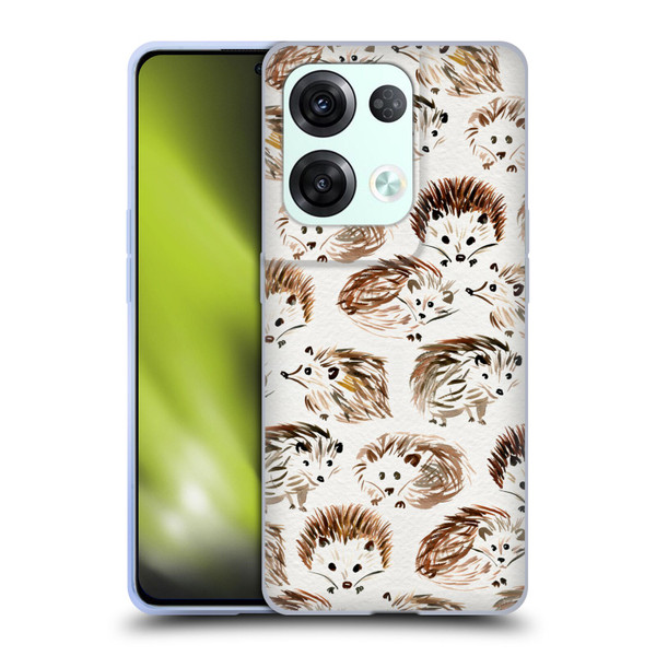 Cat Coquillette Animals Hedgehogs Soft Gel Case for OPPO Reno8 Pro