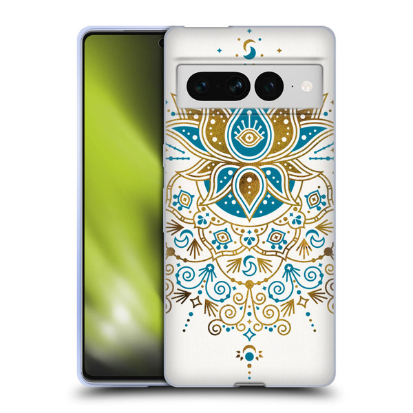 Cat Coquillette Patterns 6 Lotus Bloom Mandala 4 Soft Gel Case for Google Pixel 7 Pro