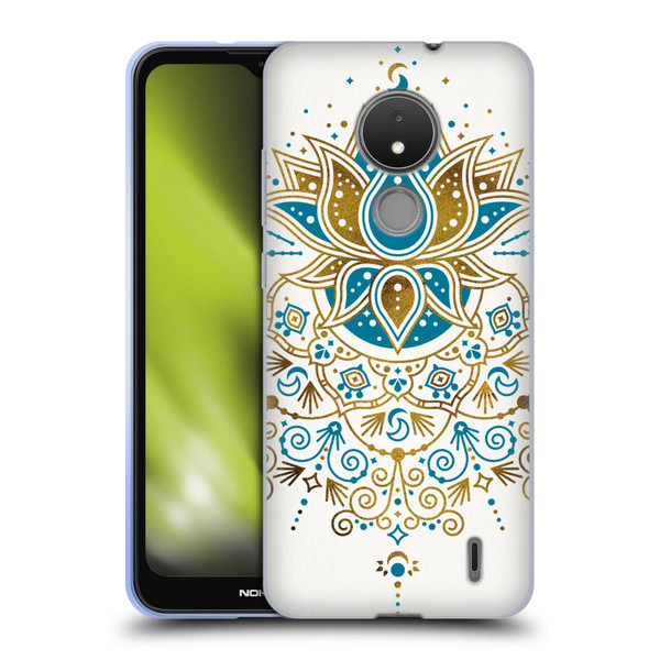 Cat Coquillette Patterns 6 Lotus Bloom Mandala 4 Soft Gel Case for Nokia C21