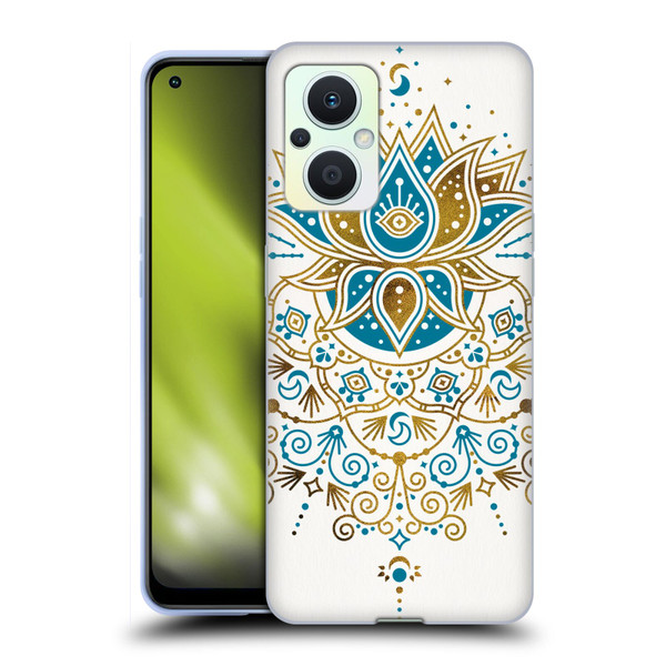 Cat Coquillette Patterns 6 Lotus Bloom Mandala 4 Soft Gel Case for OPPO Reno8 Lite