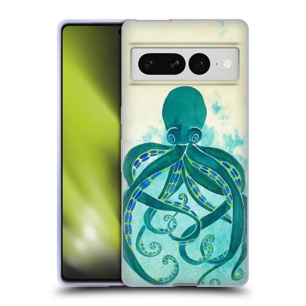 Cat Coquillette Sea Octopus Soft Gel Case for Google Pixel 7 Pro