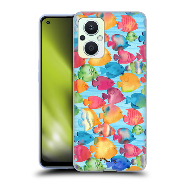 Paul Brent Coastal Tropical Fish School Soft Gel Case for OPPO Reno8 Lite