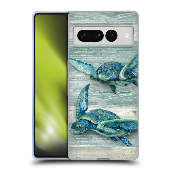 Paul Brent Sea Creatures Turtle Soft Gel Case for Google Pixel 7 Pro