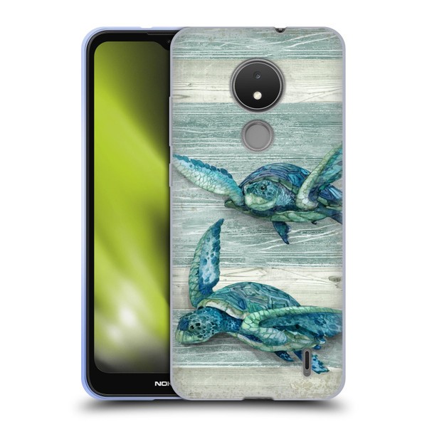 Paul Brent Sea Creatures Turtle Soft Gel Case for Nokia C21