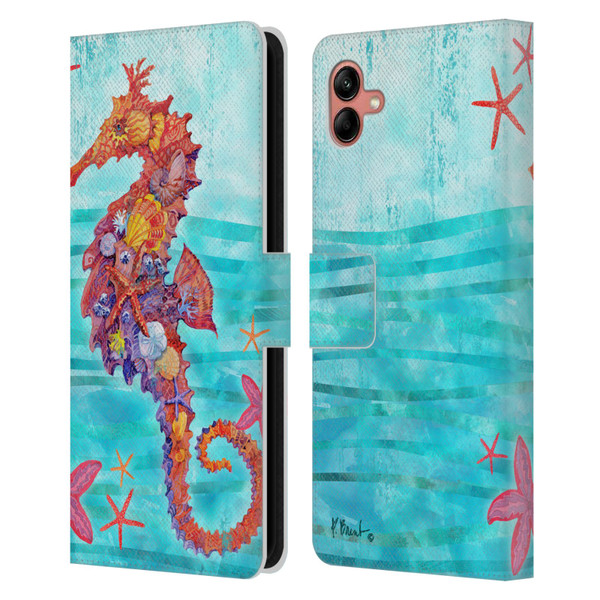 Paul Brent Coastal Seahorse Leather Book Wallet Case Cover For Samsung Galaxy A04 (2022)