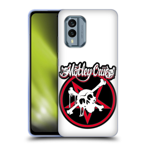 Motley Crue Logos Dr. Feelgood Skull Soft Gel Case for Nokia X30