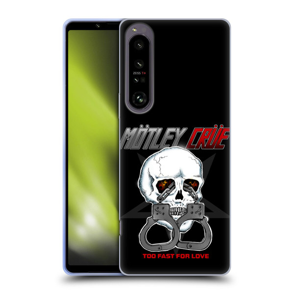 Motley Crue Logos Too Fast For Love Skull Soft Gel Case for Sony Xperia 1 IV