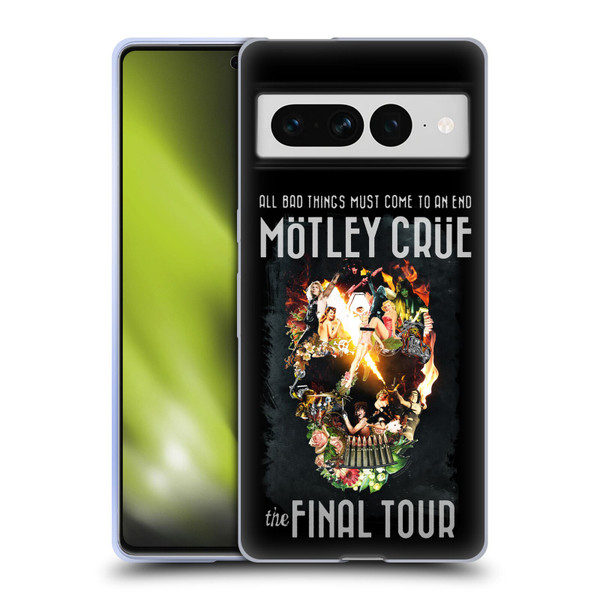 Motley Crue Tours All Bad Things Final Soft Gel Case for Google Pixel 7 Pro