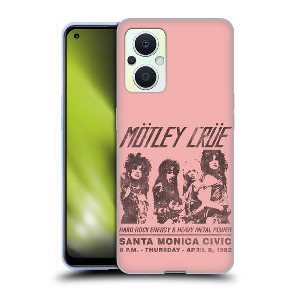 Motley Crue Tours Santa Monica Soft Gel Case for OPPO Reno8 Lite