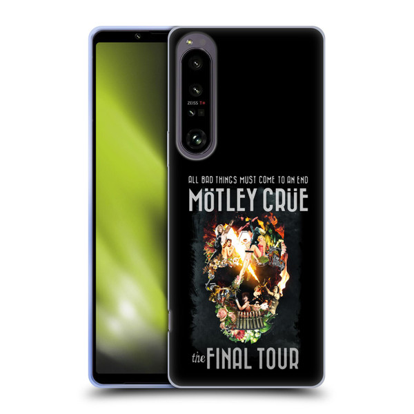 Motley Crue Tours All Bad Things Final Soft Gel Case for Sony Xperia 1 IV