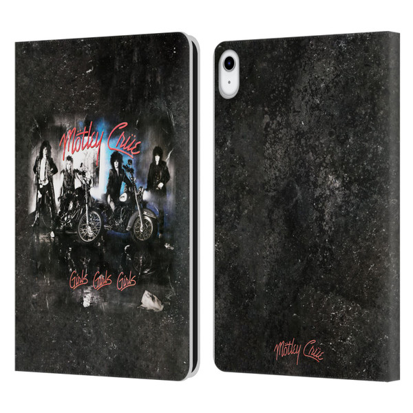 Motley Crue Albums Girls Girls Girls Leather Book Wallet Case Cover For Apple iPad 10.9 (2022)