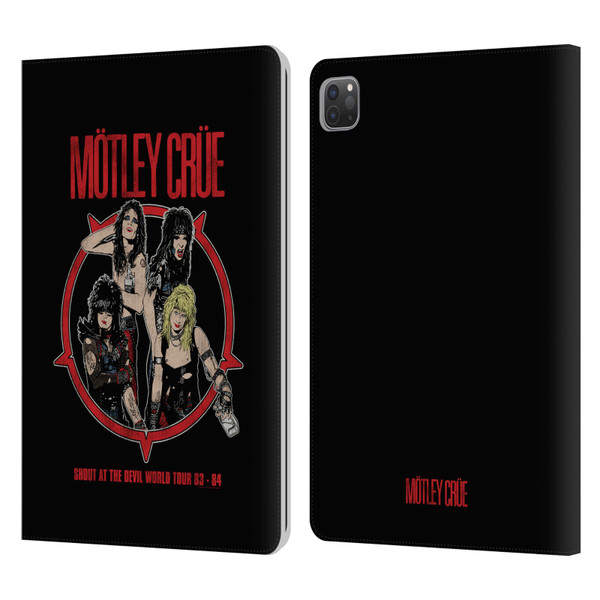 Motley Crue Tours SATD Leather Book Wallet Case Cover For Apple iPad Pro 11 2020 / 2021 / 2022