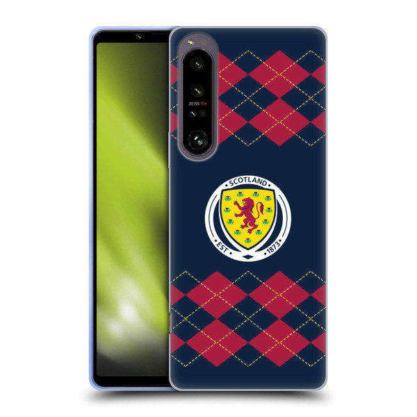 Scotland National Football Team Logo 2 Argyle Soft Gel Case for Sony Xperia 1 IV