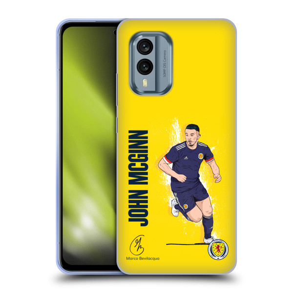 Scotland National Football Team Players John McGinn Soft Gel Case for Nokia X30