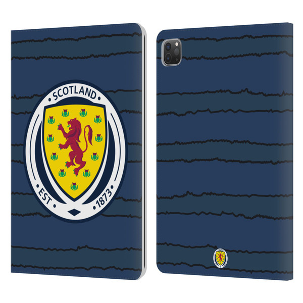 Scotland National Football Team Kits 2019-2021 Home Leather Book Wallet Case Cover For Apple iPad Pro 11 2020 / 2021 / 2022