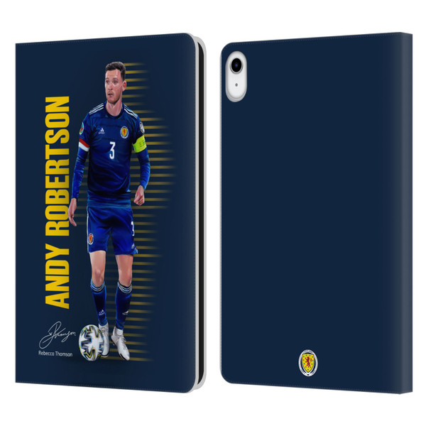 Scotland National Football Team Players Andy Robertson Leather Book Wallet Case Cover For Apple iPad 10.9 (2022)