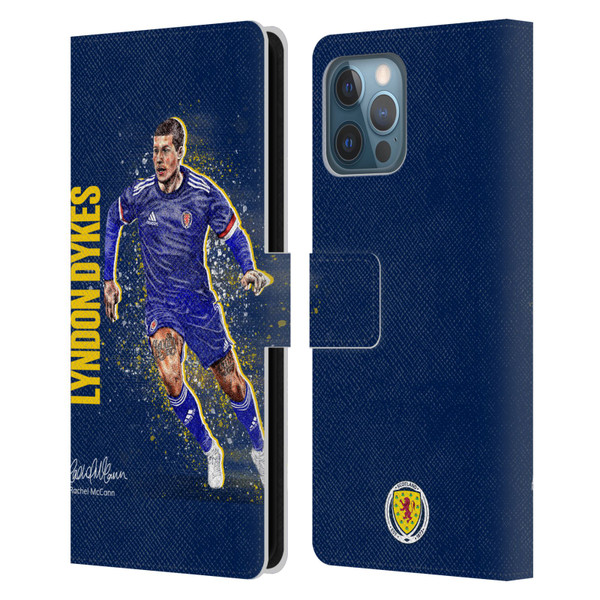 Scotland National Football Team Players Lyndon Dykes Leather Book Wallet Case Cover For Apple iPhone 12 Pro Max