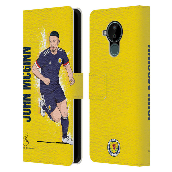 Scotland National Football Team Players John McGinn Leather Book Wallet Case Cover For Nokia C30