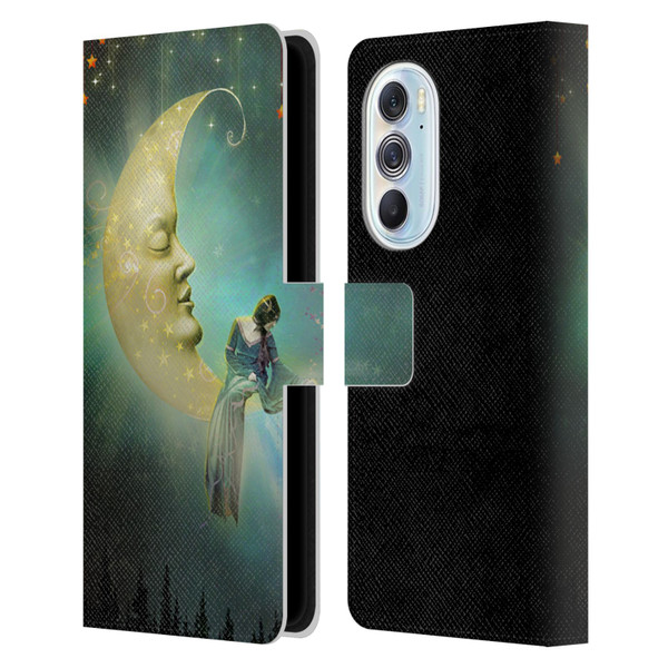 Jena DellaGrottaglia Assorted Star Leather Book Wallet Case Cover For Motorola Edge X30