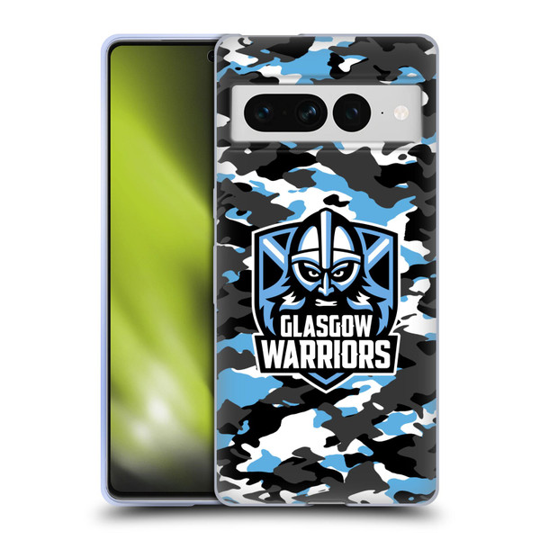 Glasgow Warriors Logo 2 Camouflage Soft Gel Case for Google Pixel 7 Pro
