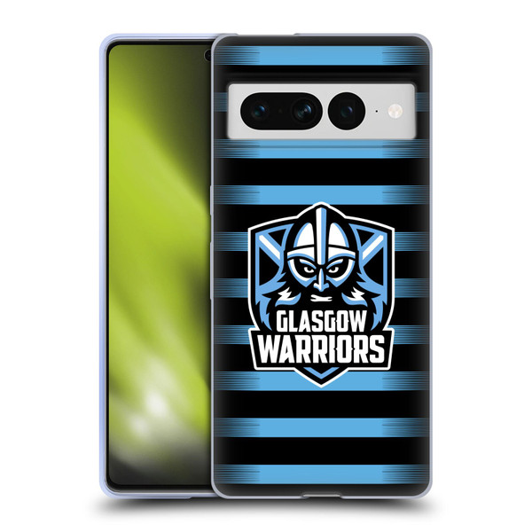 Glasgow Warriors Logo 2 Stripes Soft Gel Case for Google Pixel 7 Pro