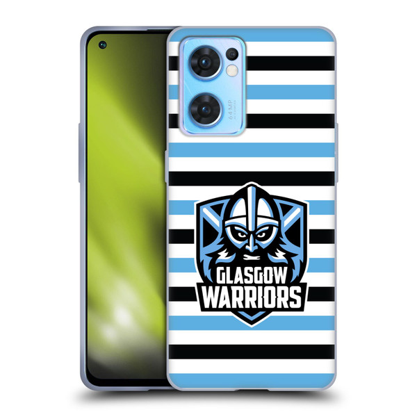 Glasgow Warriors Logo 2 Stripes 2 Soft Gel Case for OPPO Reno7 5G / Find X5 Lite
