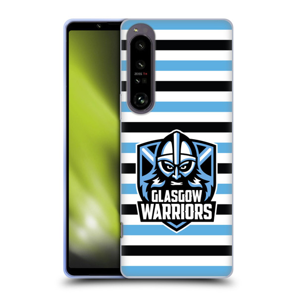 Glasgow Warriors Logo 2 Stripes 2 Soft Gel Case for Sony Xperia 1 IV