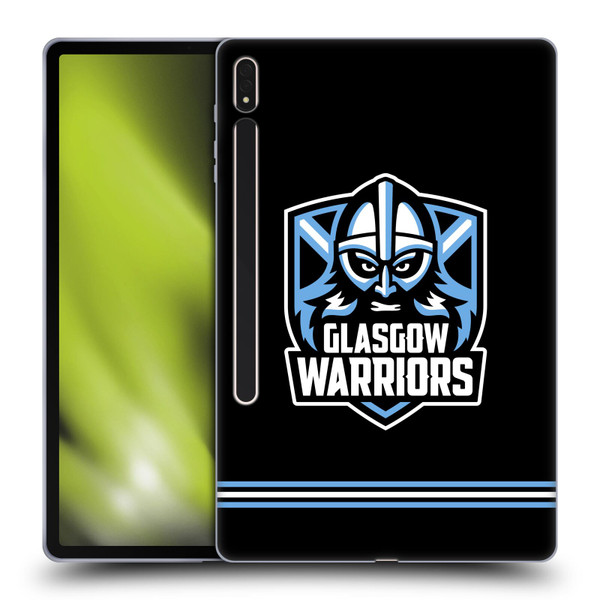 Glasgow Warriors Logo Stripes Black Soft Gel Case for Samsung Galaxy Tab S8 Plus