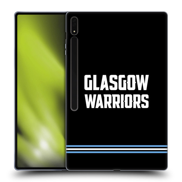 Glasgow Warriors Logo Text Type Black Soft Gel Case for Samsung Galaxy Tab S8 Ultra