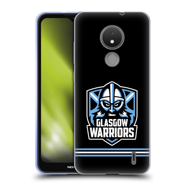 Glasgow Warriors Logo Stripes Black Soft Gel Case for Nokia C21