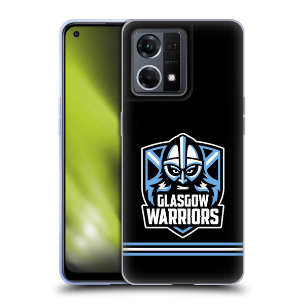 Glasgow Warriors Logo Stripes Black Soft Gel Case for OPPO Reno8 4G