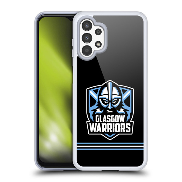Glasgow Warriors Logo Stripes Black Soft Gel Case for Samsung Galaxy A13 (2022)