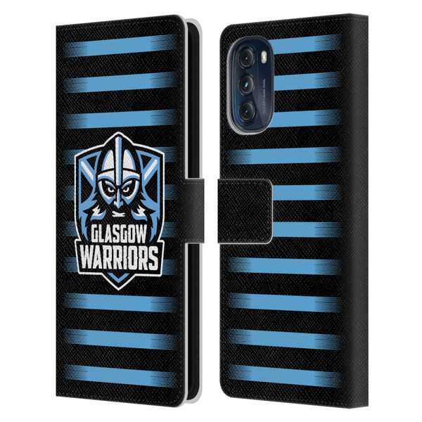 Glasgow Warriors Logo 2 Stripes Leather Book Wallet Case Cover For Motorola Moto G (2022)