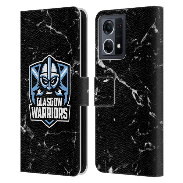 Glasgow Warriors Logo 2 Marble Leather Book Wallet Case Cover For OPPO Reno8 4G