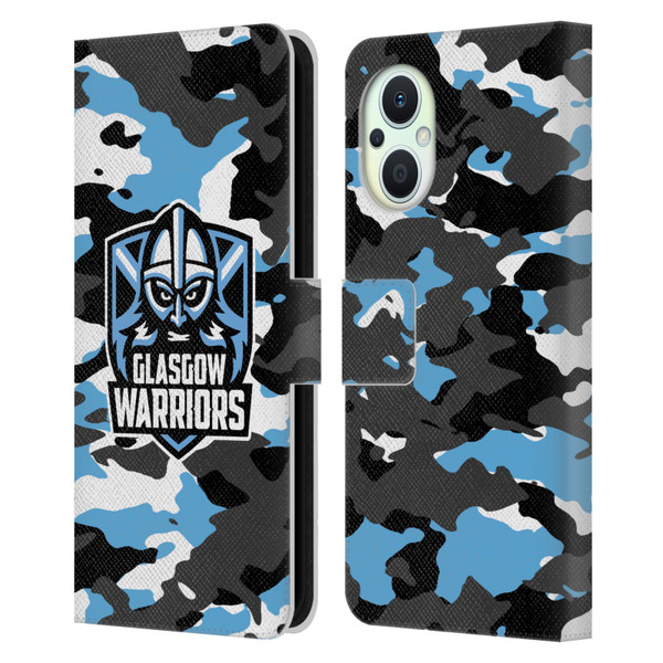 Glasgow Warriors Logo 2 Camouflage Leather Book Wallet Case Cover For OPPO Reno8 Lite