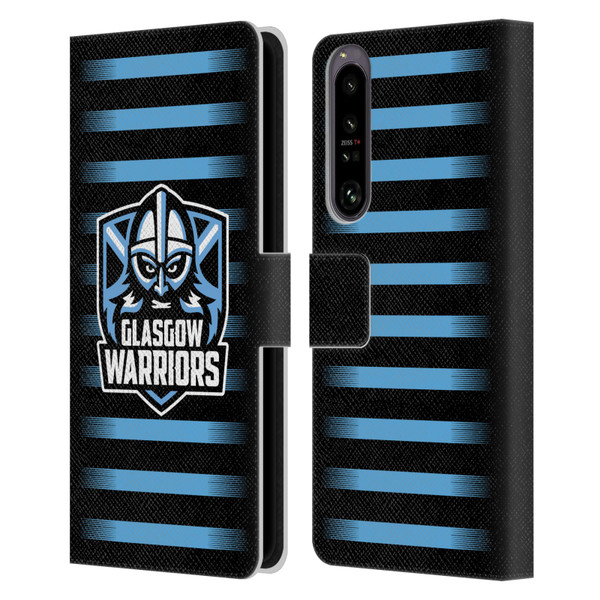 Glasgow Warriors Logo 2 Stripes Leather Book Wallet Case Cover For Sony Xperia 1 IV