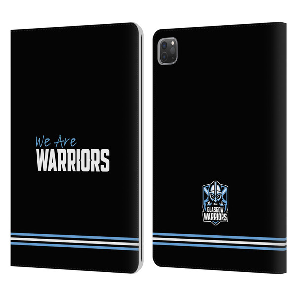 Glasgow Warriors Logo We Are Warriors Leather Book Wallet Case Cover For Apple iPad Pro 11 2020 / 2021 / 2022