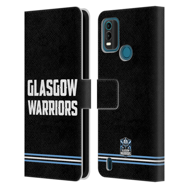 Glasgow Warriors Logo Text Type Black Leather Book Wallet Case Cover For Nokia G11 Plus