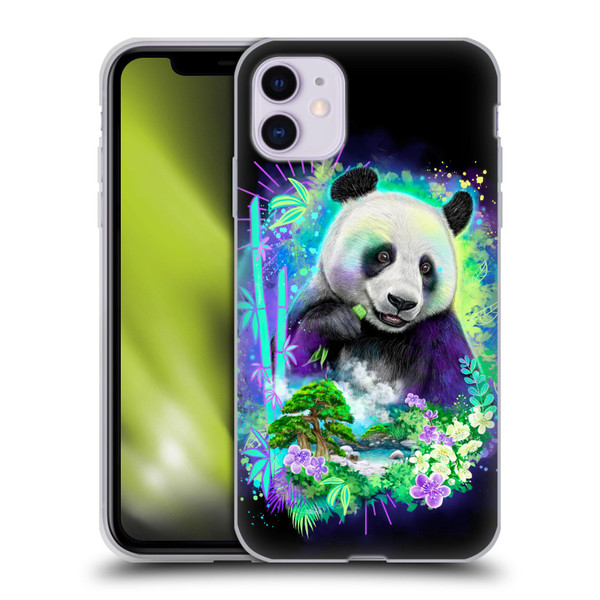 Sheena Pike Animals Rainbow Bamboo Panda Spirit Soft Gel Case for Apple iPhone 11