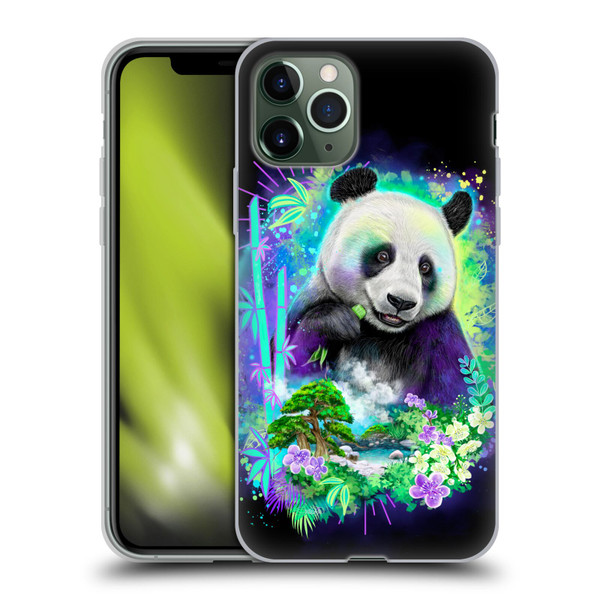 Sheena Pike Animals Rainbow Bamboo Panda Spirit Soft Gel Case for Apple iPhone 11 Pro