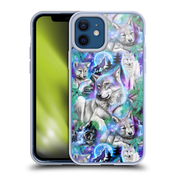 Sheena Pike Animals Daydream Galaxy Wolves Soft Gel Case for Apple iPhone 12 / iPhone 12 Pro